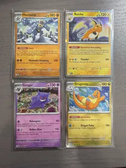 Pokemon 151 Sam’s Club Cosmos Holo Promos Gengar/Dragonite/Raichu/Machamp - Image 1