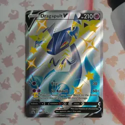 Pokemon Dragapult V SWSH096 Shining Fates Holo Black Star Promo NM - Image 1