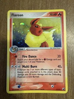 Pokemon TCG Flareon Holo From EX Unseen Forces 5/115 (please read description) - Image 1
