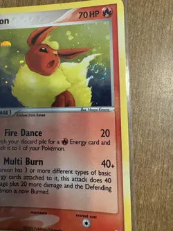 Pokemon TCG Flareon Holo From EX Unseen Forces 5/115 (please read description) - Image 5