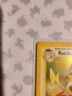 Raichu 14/62 Holo Fossil Unlimited Pokemon TCG - Image 3