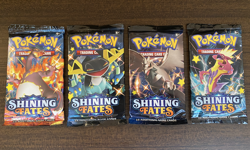 Pokemon TCG Shining Fates 4 booster packs FULL ART SET - Image 1
