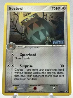 Pokemon TCG Noctowl EX Unseen Forces 43/115 Reverse Holo Stamped Uncommon - Image 1