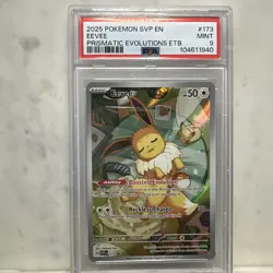 Pokemon TCG Eevee 173 Sv Scarlet & Violet Promo Holo PSA 9 English Basic 2025 - Image 1