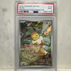Pokemon TCG Eevee 173 Sv Scarlet & Violet Promo Holo PSA 9 English Basic 2025 - Image 2