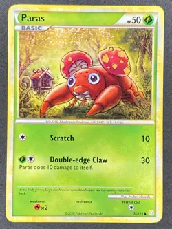 Pokemon Paras 76/123 HS HeartGold & SoulSilver NM - Image 1
