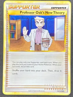 Pokemon Professor Oak's New Theory 101/123 HS HeartGold & SoulSilver NM - Image 1