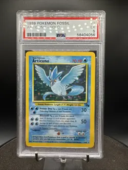 1999 Pokemon Fossil Articuno Holo # 2/62 PSA 5 - Image 1