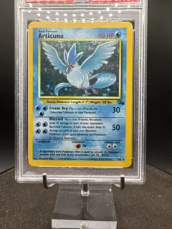 1999 Pokemon Fossil Articuno Holo # 2/62 PSA 5 - Image 4
