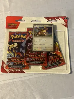 Destined Rivals 3-Pack Blister Pokemon TCG Kangaskhan Sealed Rare Mint SP 🔥🔥 - Image 1