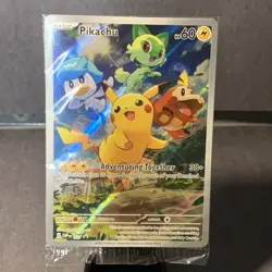 Pokemon TCG Pikachu #27 SEALED Black Star Promo Near Mint Paldea Evolved ETB 027 - Image 1