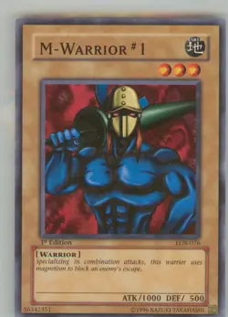 Yu-Gi-Oh Legend of Blue Eyes White Dragon M-Warrior #1 #LOB-076 NM or Better - Image 1