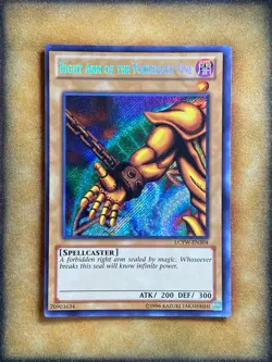 Yugioh Right Arm of the Forbidden One LCYW-EN304 Secret Rare NM - Image 1