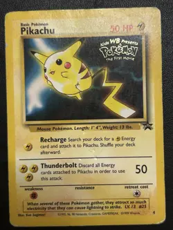 Pokemon TCG Dragonite #5 and Pikachu #4 The First Movie WB promo cards set - Image 2