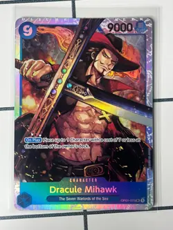 One Piece Card Game Dracule Mihawk OP01-070 SR Reprint Premium Booster The Best - Image 1