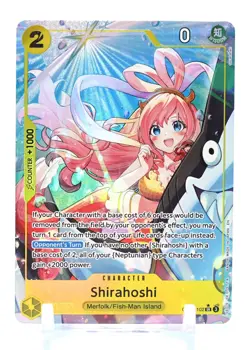 One Piece Card - SHIRAHOSHI OP12-102 (SR) Alt Art Legacy of the Master English - Image 3