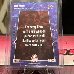 Fire Crew 2025 Bo Jackson Battle Arena Alpha Update Play Card HTD-39 - Image 1