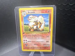 Pokemon Card - Arcanine Arcanin FRENCH 1st Edition Base Set 23/102 *Excellent* - Image 1