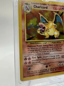 Pokemon Card Charizard Holo 4/102 Base Set Unlimited NM Vintage Authentic - Image 2