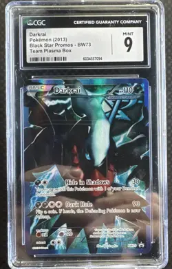 CGC 9 MINT Darkrai 2013 Black Star Promos BW73 Pokemon Card - Image 1