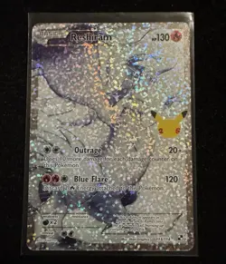 Pokemon TCG Reshiram Full Art Holo Card 113/114 Celebrations Classic Collection - Image 1
