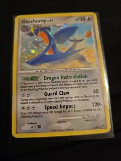 Garchomp Lv.71 Holo Foil Rare Pokemon Card Supreme Victors 5/147 LP 2009 TCG - Image 1