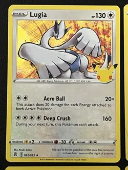 6 Card Celebrations Holo Rare Lot Kyogre , Lugia , Groudon , & More Pokemon TCG - Image 3