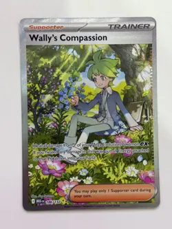 Pokemon TCG Mega Evolution Wally’s Compassion Trainer Card 186/132 Near Mint NM - Image 1