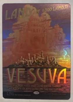 Foil Vesuva Secret Lair Encyclopedia Magic Mtg 0022 - Image 1