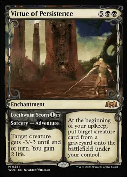 Near Mint, English - 1 x MTG Virtue of Persistence - Showcase Wilds of Eldraine - Image 1