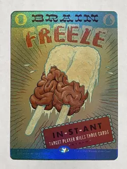 Brain Freeze FOIL Encyclopedia Secret Lair MTG Magic The Gathering - Image 1