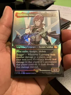 Lightning, Army of One (0400) (Borderless) Final Fantasy Foil - Image 1