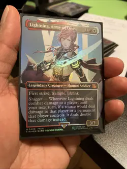 Lightning, Army of One (0400) (Borderless) Final Fantasy Foil - Image 2