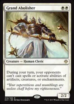 1 x Grand Abolisher - Archenemy: Nicol Bolas - Moderate Play - MTG - Image 1