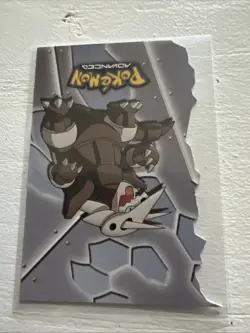 2003 topps Pokemon Advanced Die Cut Card RARE Aggron #18 - Image 3