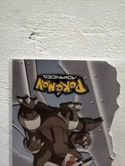 2003 topps Pokemon Advanced Die Cut Card RARE Aggron #18 - Image 4