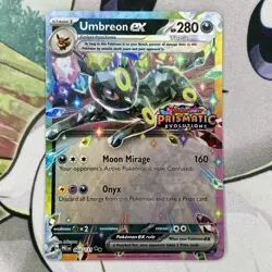 Pokemon Umbreon EX TCG Prismatic Evolutions Stamped Promo Card 060/131 NM - Image 1