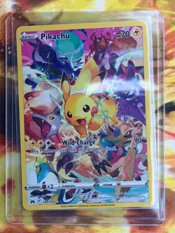 2023 Pokemon SWSH Crown Zenith Pikachu Secret Rare Full Art 160/159 - Image 3