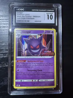 CGC 10 GEM MINT Gengar Lost Origin Prerelease Holo Promo SWSH241 Pokemon - Image 1