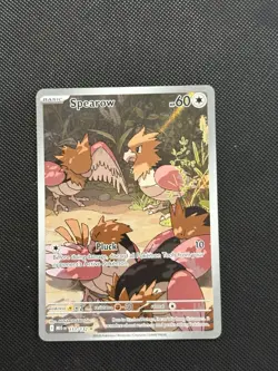 Pokemon Mega Evolutions - Spearow - 151/132 - Illustration Art Rare - M/NM - Image 1
