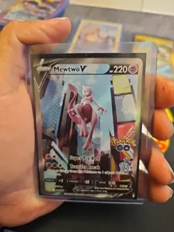 Mewtwo V (Alternate Full Art) 072/078 Pokemon GO Holo (Lot Of 2) - Image 2