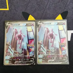Mewtwo V (Alternate Full Art) 072/078 Pokemon GO Holo (Lot Of 2) - Image 4