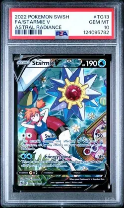 Starmie V TG13/TG30 Full Art Astral Radiance GEM MINT PSA 10 Pokemon 2022 - Image 1