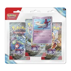 Pokemon TCG: Scarlet & Violet - Stellar Crown 3 Booster Pack Blister & Latias Pr - Image 1