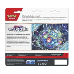 Pokemon TCG: Scarlet & Violet - Stellar Crown 3 Booster Pack Blister & Latias Pr - Image 2