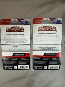 Pokemon TCG PALDEA EVOLVED GROWLITHE & SMOLIV Checklane Sealed Blister Packs - Image 3