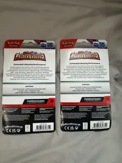 Pokemon TCG PALDEA EVOLVED GROWLITHE & SMOLIV Checklane Sealed Blister Packs - Image 4