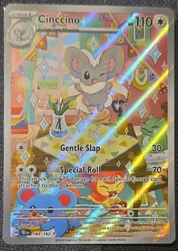 Cinccino 183/162 Temporal Forces (Illustration Rare) Pokemon TCG Mint Condition - Image 1