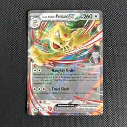 Pokemon TCG Team Rocket's Persian EX 150/182 Double Rare Destined Rivals - Image 1