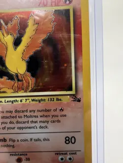 Pokemon TCG Moltres Fossil 12/62 Holo 1999-2000 Wizards Base Set Holo - Image 3